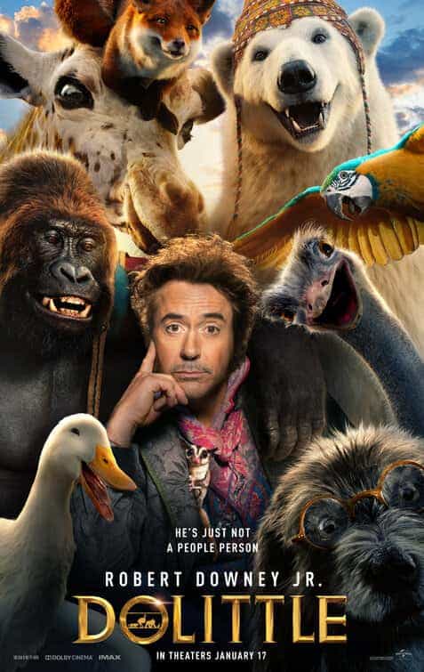 UK Box Office Weekend Report 7th - 9th February 2020:  Dolittle beats Birds Of Prey to the top and 1917 falls to number 3 meanwhile Oscar darling Parasite debuts well
