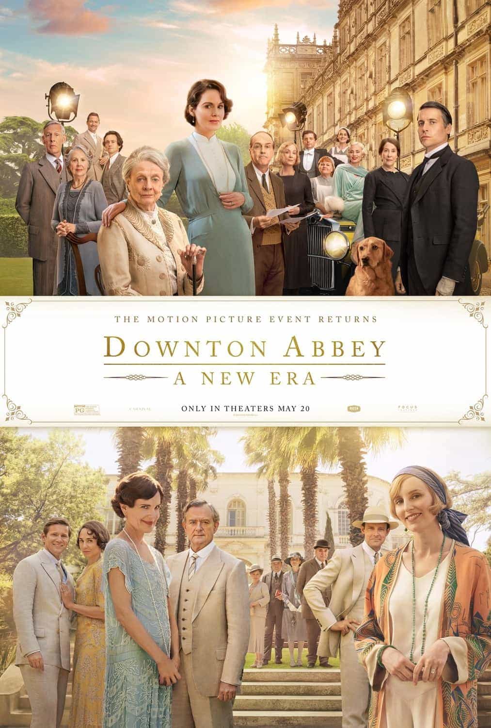 New poster released for Downton Abbey: A New Era starring Dominic West - movie release date 18th March 2022