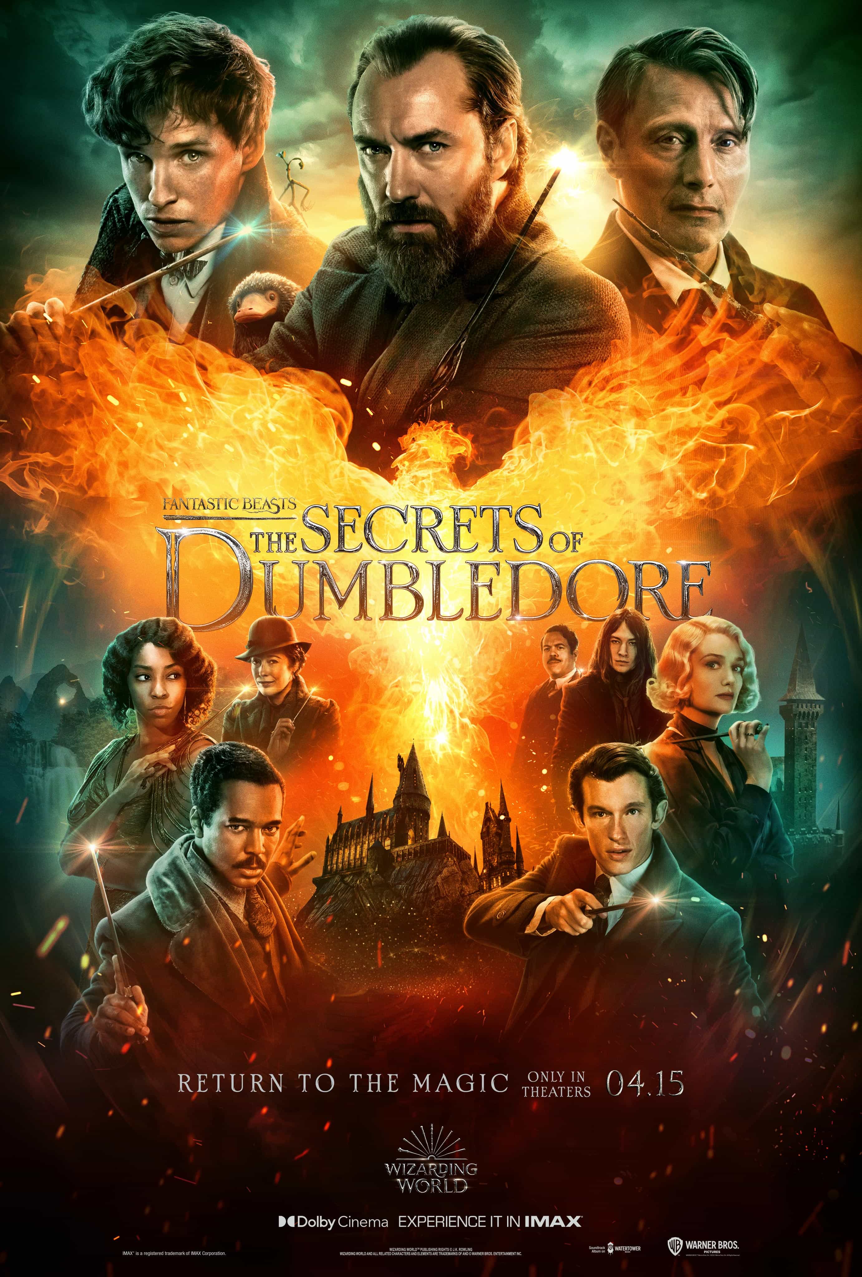 First trailer for Fantastic beasts: The Secrets of Dumbledore - movie release date 15th April 2022