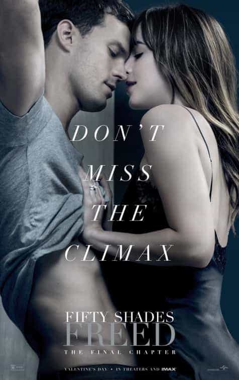 UK Box Office Weekend 9th - 12th February 2018:  Fifty Shades Freed takes the series end to the top on its debut weekend