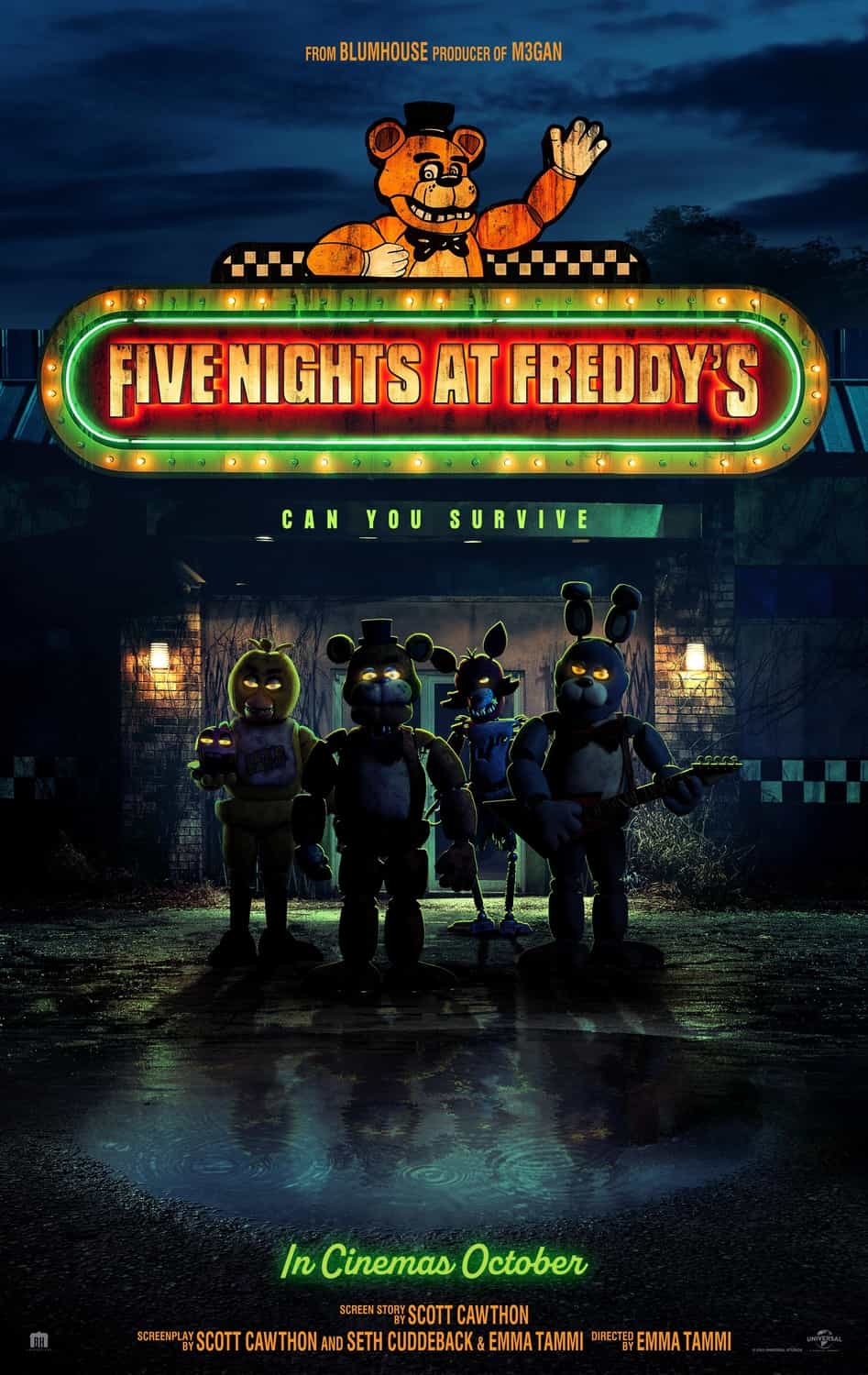 This weeks UK new movie preview 27th October 2023 - Five Nights At Freddy