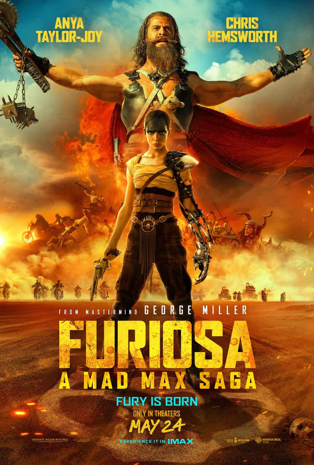 Global Box Office Weekend Report 24th - 26th May 2024:  Furiosa is the biggest movie across the globe on its debut weekend of release taking over $58 Million