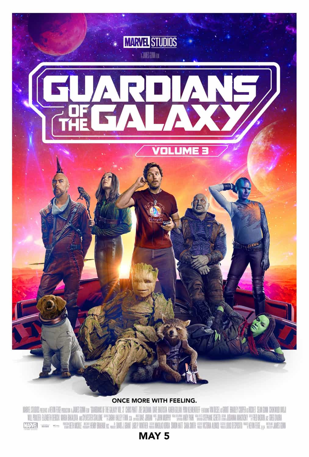 A new trailer and poster released for Guardians of the Galaxy Vol 3 starring Chris Pratt - movie UK release date 5th May 2023 #guardiansofthegalaxyvol3