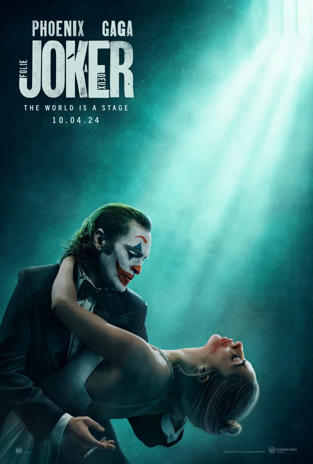 New poster has been released for Joker: Folie a Deux which stars Joaquin Phoenix and Lady Gaga - movie UK release date 4th October 2024 #jokerfolieadeux