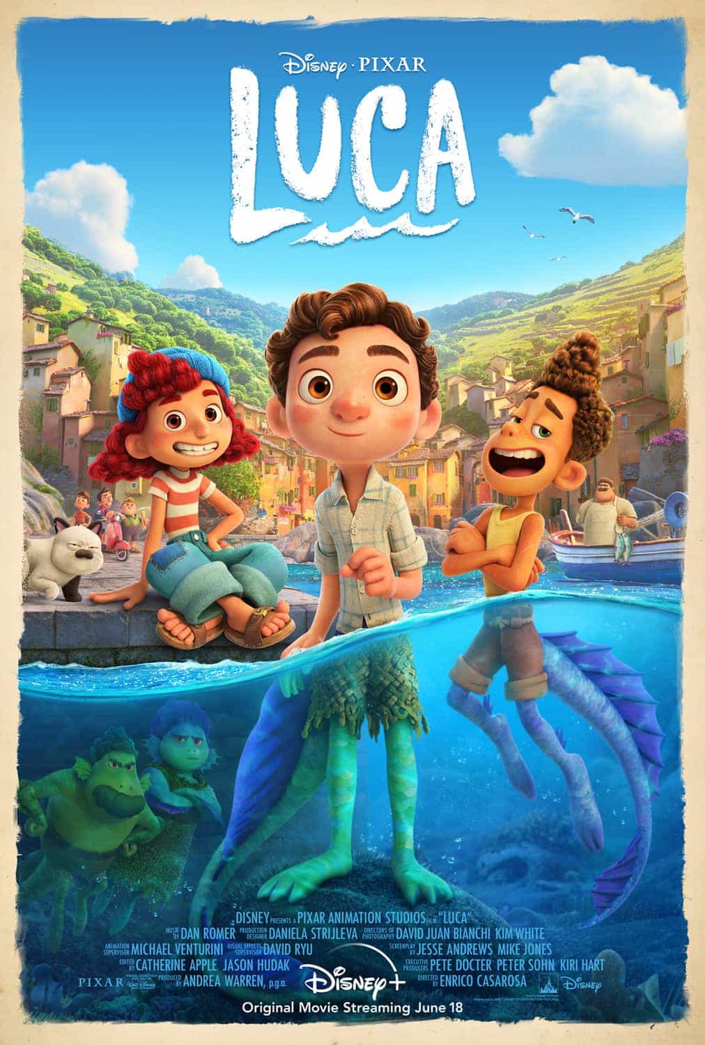 First trailer for upcoming Disney/Pixar movie Luca - movie released June 18th