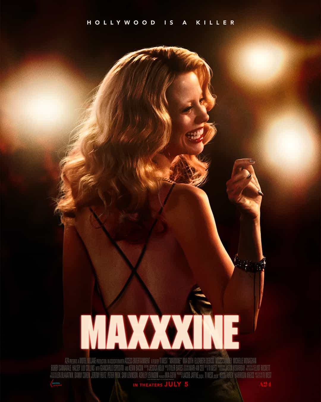 Check out the new trailer and poster for upcoming movie MaXXXine which stars Mia Goth and Elizabeth Debicki - movie UK release date 5th July 2024 #maxxxine