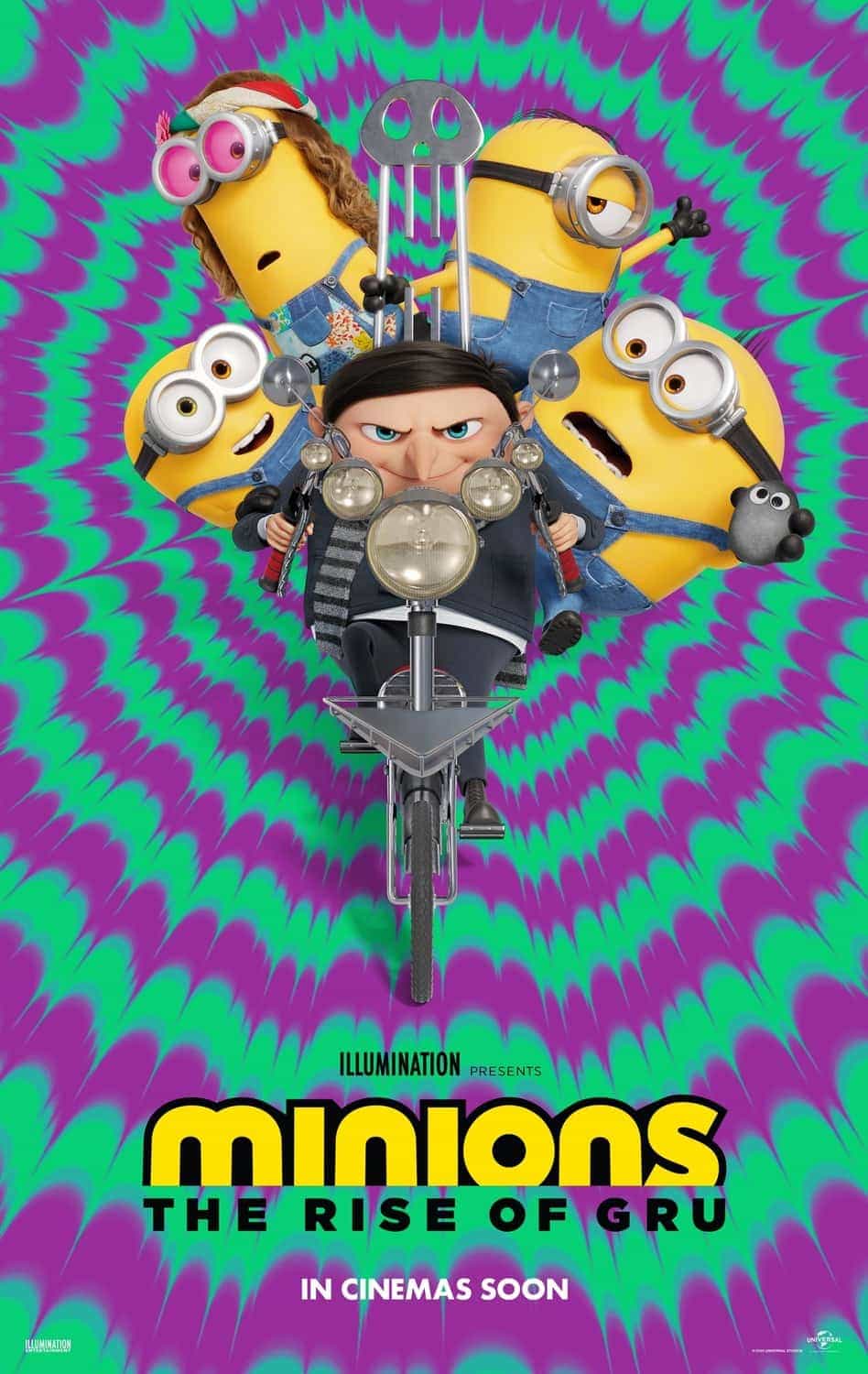 Minions: The Rise of Gru is given a U age rating in the UK for mild comic violence, very mild scary scenes, rude humour, language