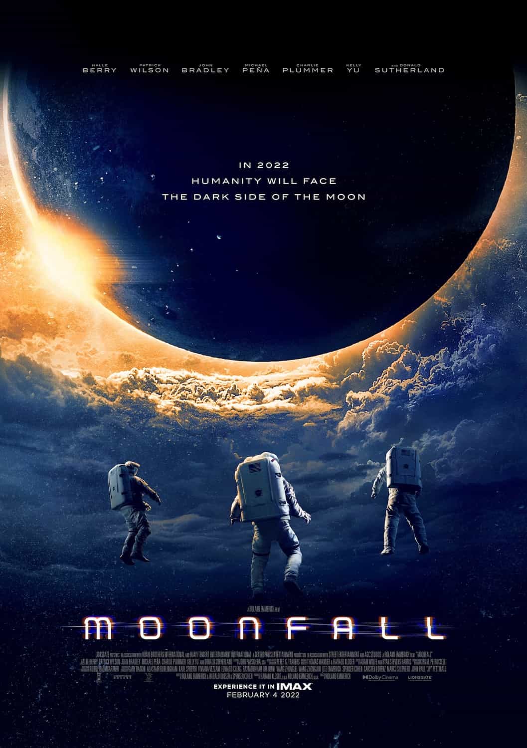 New poster released for Moonfall starring Halle Berry - movie UK release date 4th February 2022 #moonfall