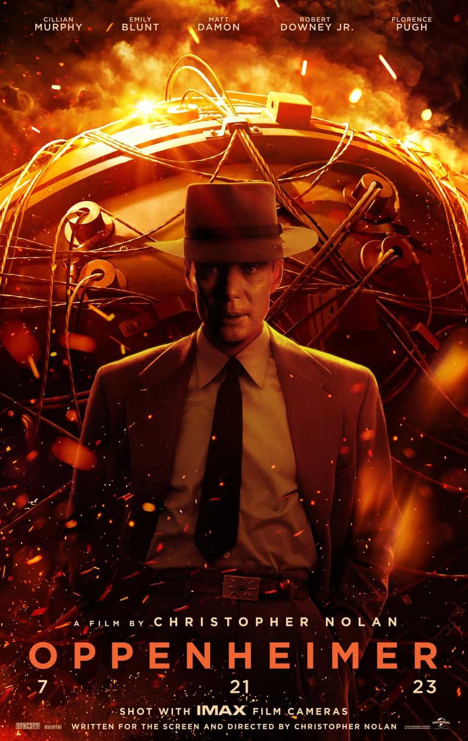 Check out the new trailer and poster for upcoming movie Oppenheimer which stars Florence Pugh and Cillian Murphy - movie UK release date 21st July 2023 #oppenheimer