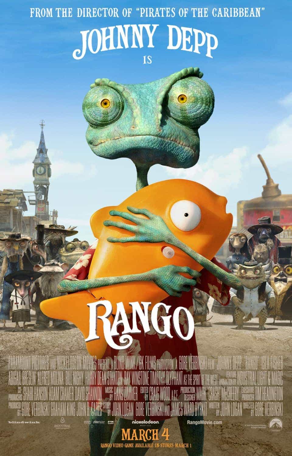 UK Box Office Weekend Report 4th - 6th March 2011: Rango makes its debut at the top of the box office