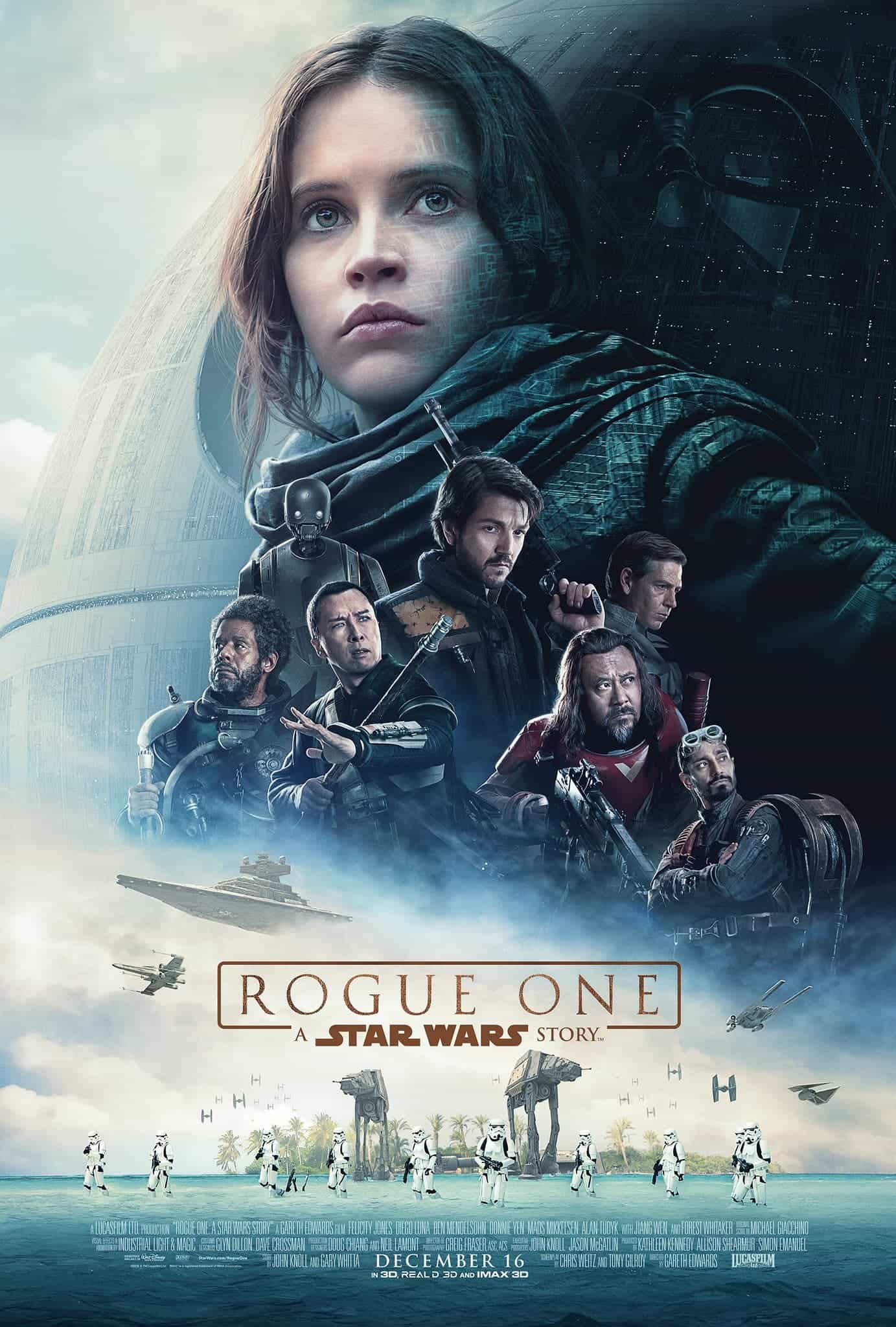 US Box Office Weekend 16th December 2016:  Rogue One opens to a massive opening weekend