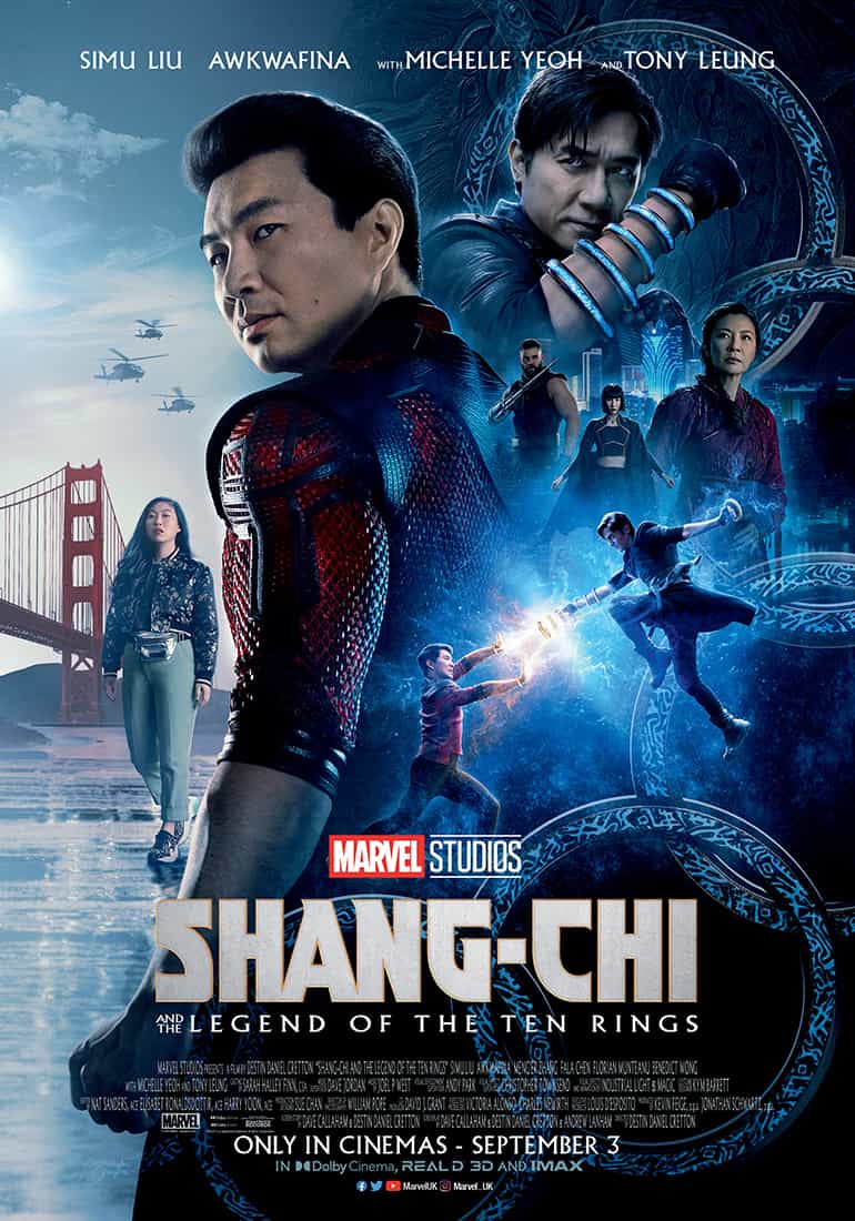 New movie preview, UK releases over weekend Friday, 3rd September 2021 - Shang-Chi and the Legend of the Ten Rings, Rise of the Footsoldier: Origins, Annette, Time Rewind, Cinderella and Here