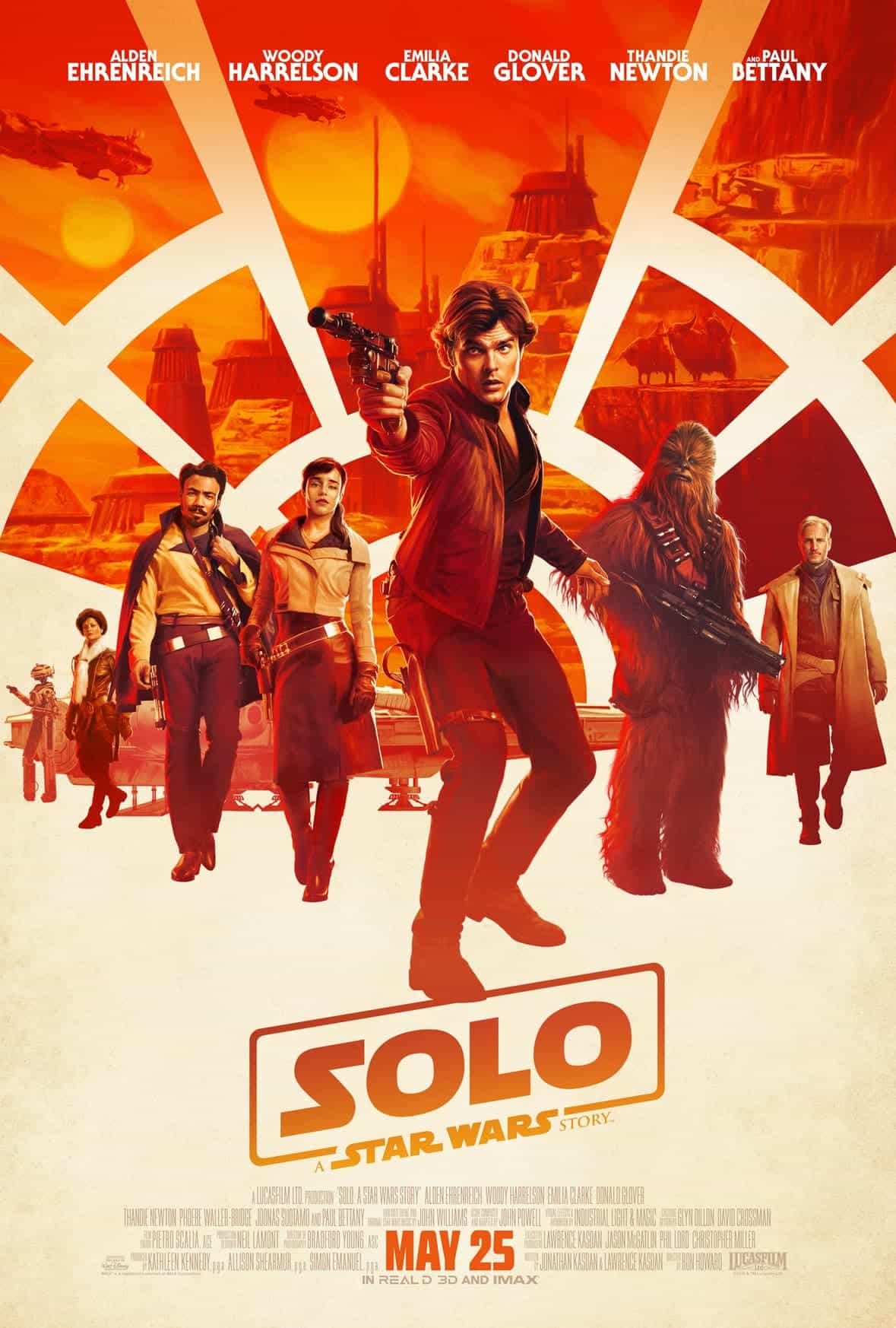 The BBFC gives Solo: A Star Wars Story a 12A rating in the UK for moderate violence