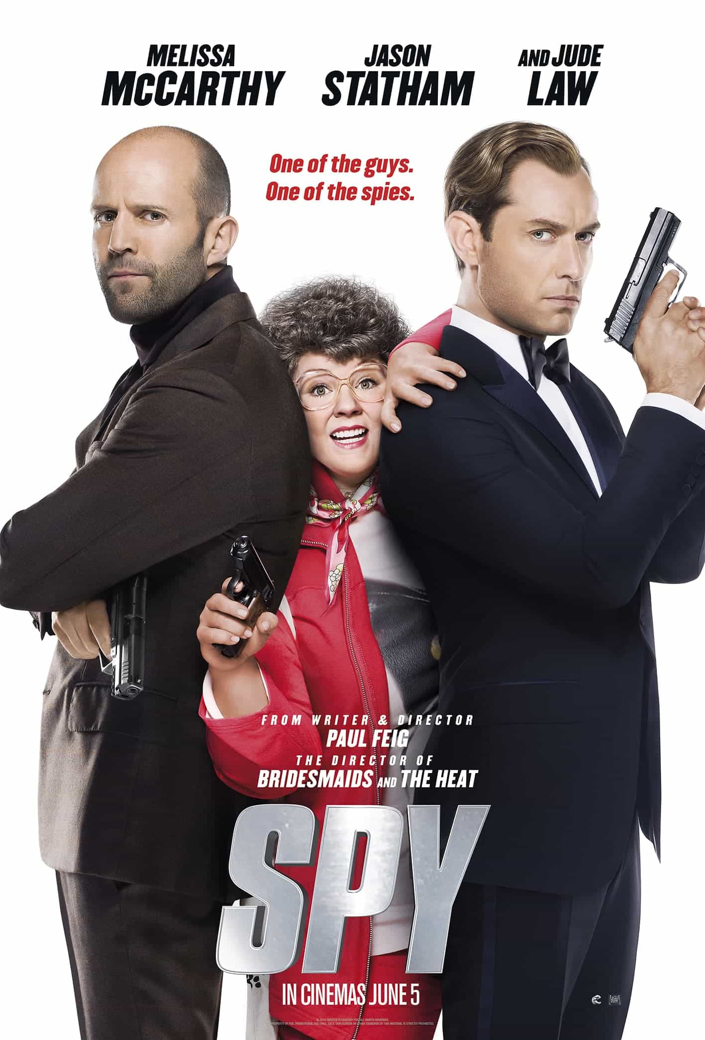 US Box Office Weekend Report 5th - 7th June 2015:  Melissa McCarthy finds the top spot with her new comedy Spy