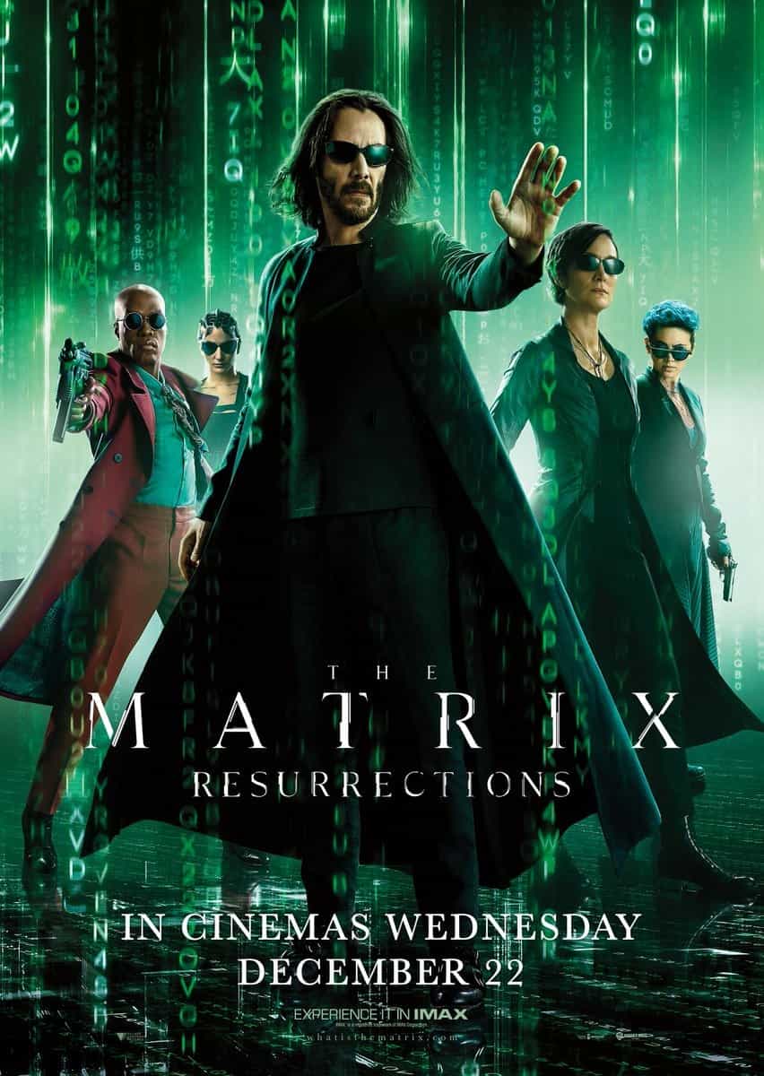 UK new movie preview 24th December 2021 - The Matrix Resurrections, Don