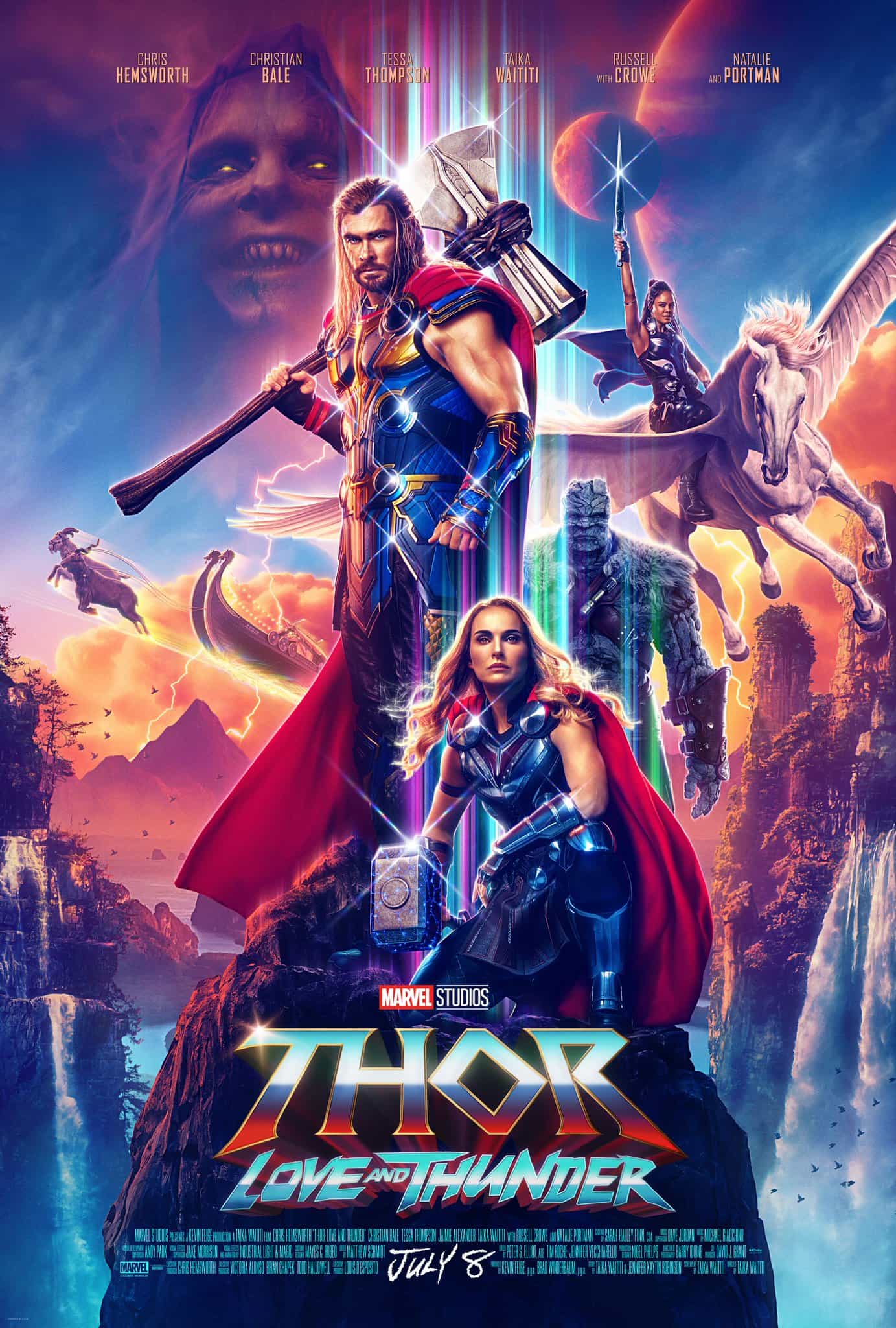 First trailer and poster finally released for Thor: Love and Thunder which stars Chris Hemsworth - movie UK release date 8th July 2022 #thorloveandthunder