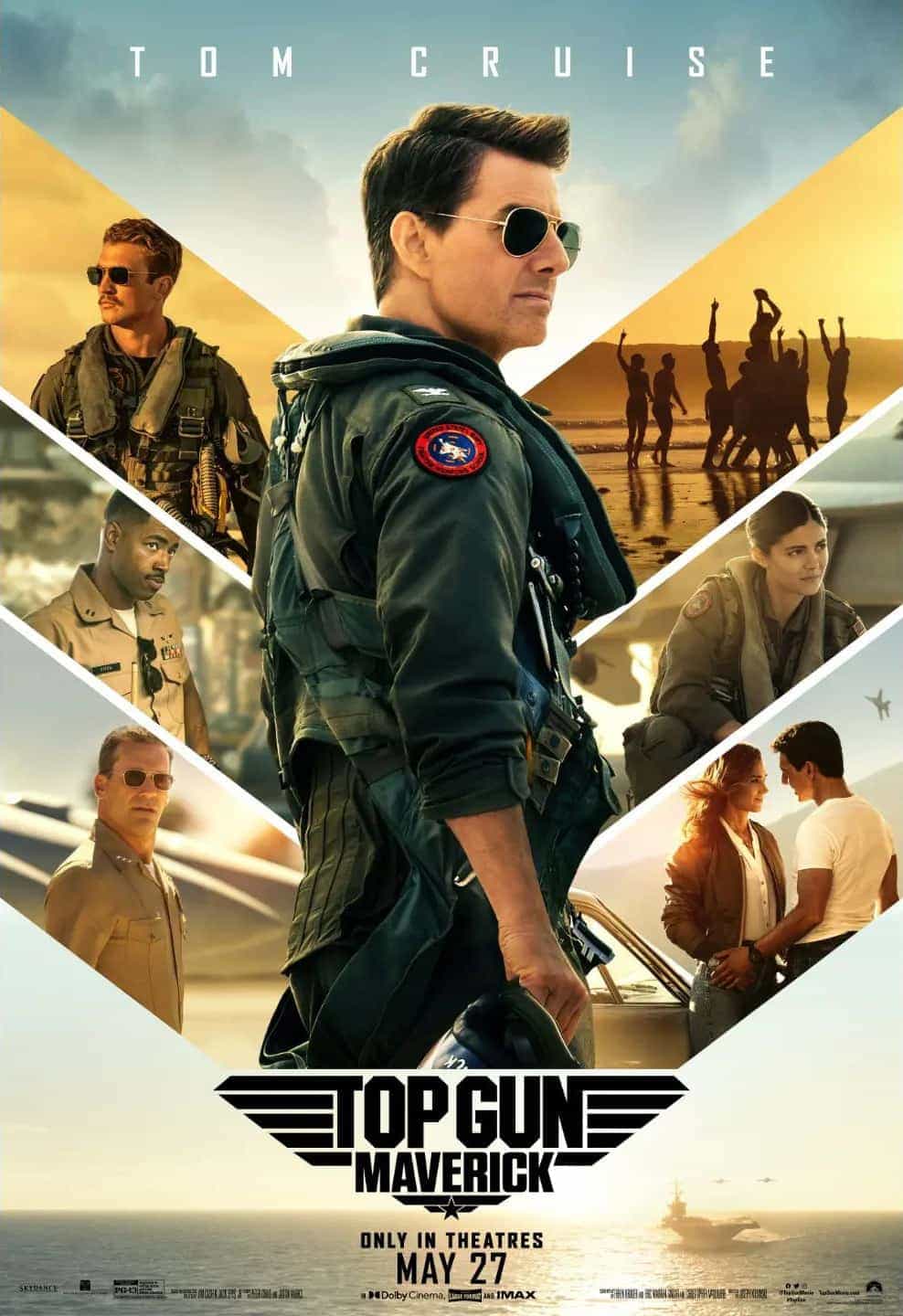 New trailer and poster released for Top Gun: Maverick starring Tom Cruise - movie UK release date 27th May 2022 #topgunmaverick